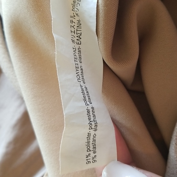 Zara Womens Cream Faux Suede Spaghetti Strap V Neck Romper - Picture 10 of 10